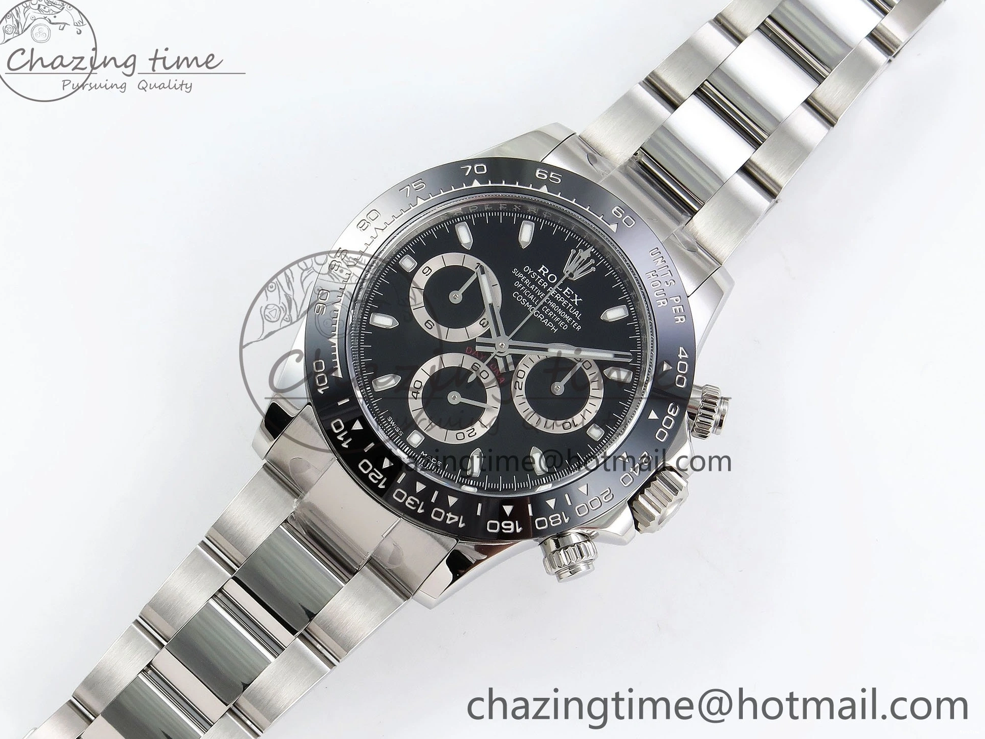 MiroTime 0118 Refined Daytona 116500 Clean 1:1 Best Edition 904L SS Case and Bracelet Black Dial SA4130 V 1552